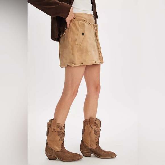 Free People Marco Delli Boho Butterfly Western Boots - Picture 2 of 16